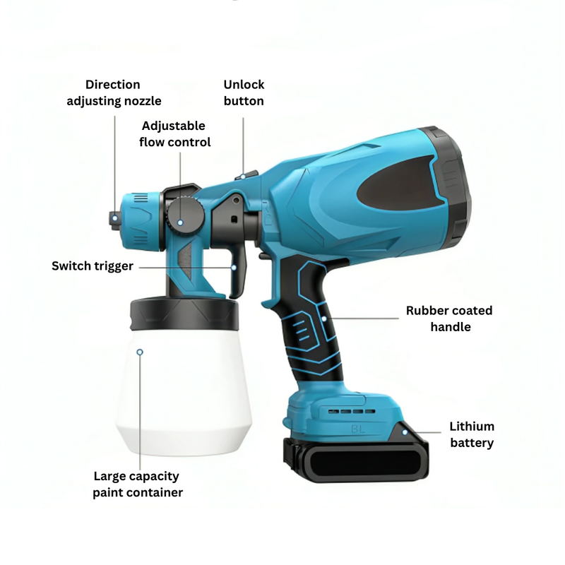 Cordless Spray Paint Gun